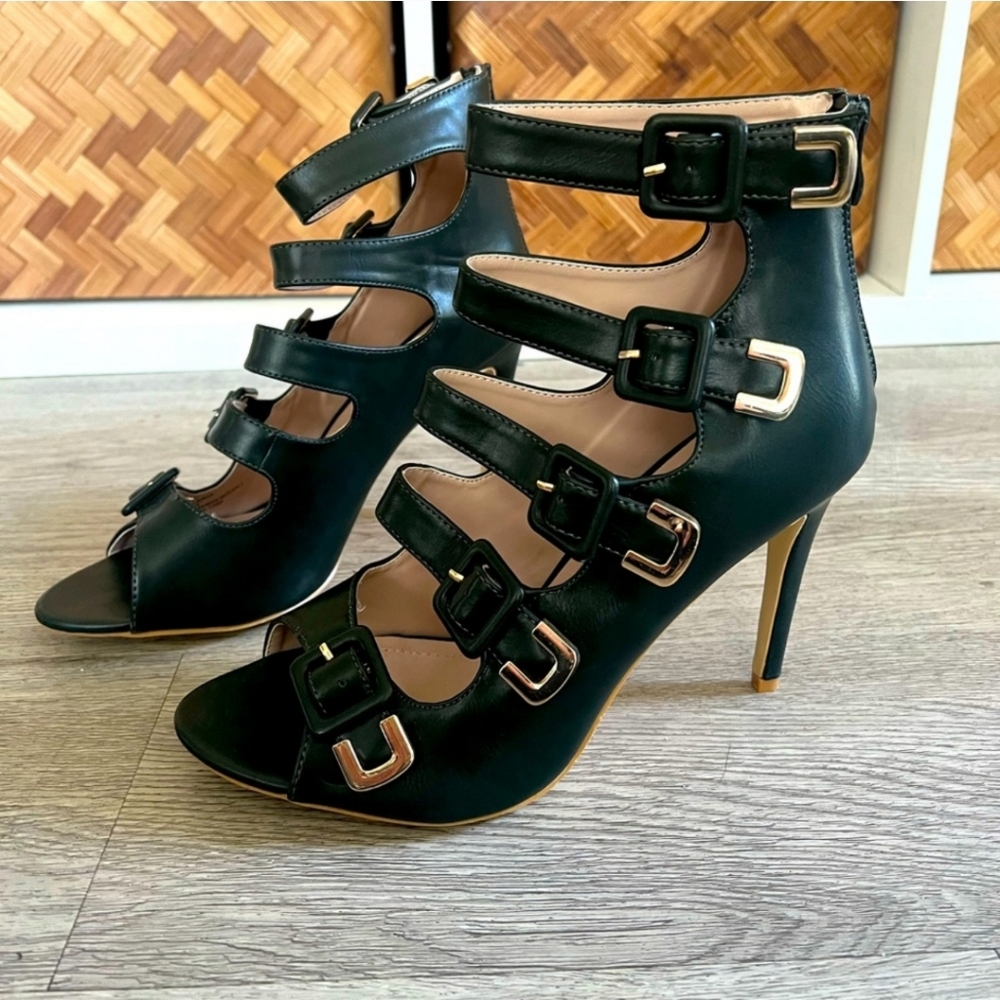 Versace Collection Buckle Heels